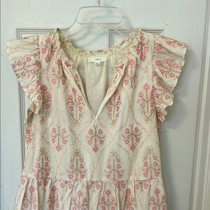 Floral Ruffle Sleeve Dress- a loves a